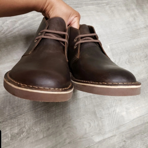 🆕️ Clarks Bushacre 2 Leather Chukka Boots Sz 11 - Picture 9 of 16